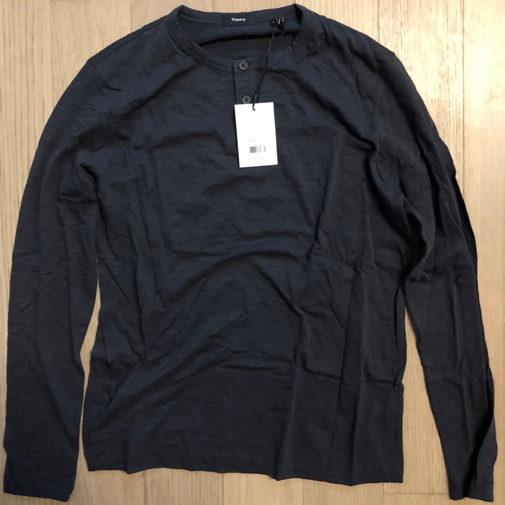 Men’s Brand New Theory Blue Shirt Size L